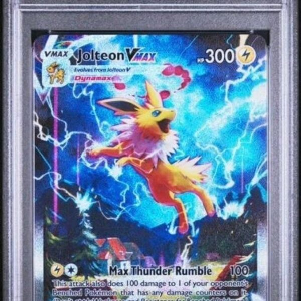 2021 pokemon swsh black star promo #184 fa/jolteon vmax jolteon vmax prem.coll