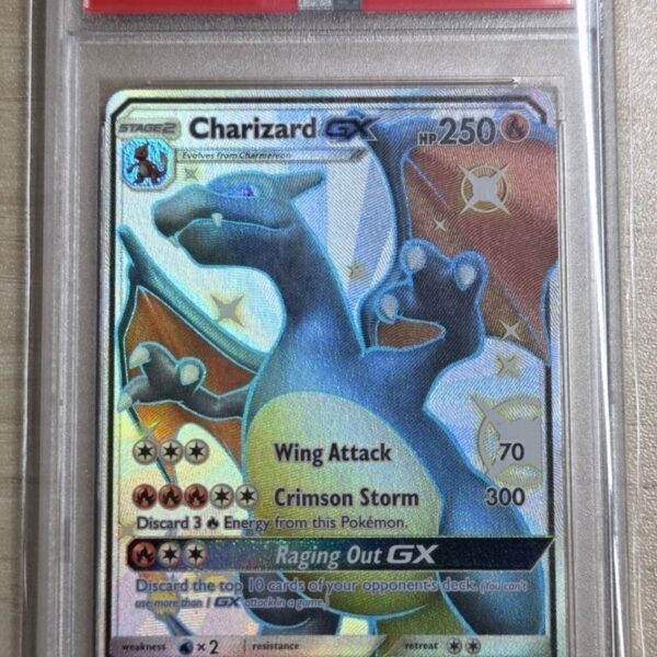 2019 pokemon sun & moon hidden fates #sv49 fa/charizard gx hidden fates