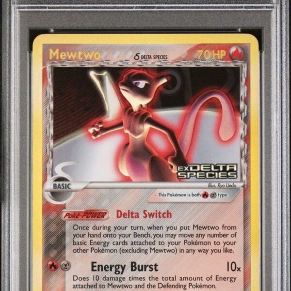 2005 pokemon ex delta species #12 mewtwo rev.foil delta species