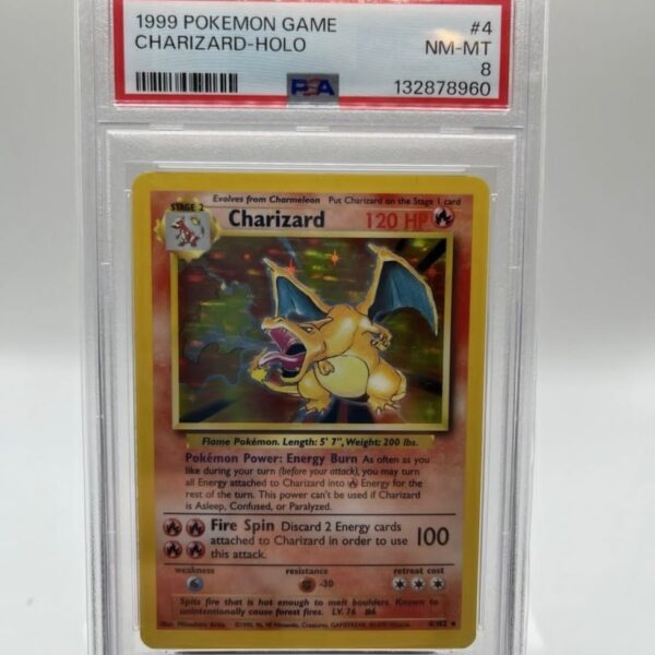 1999 pokemon game #4 charizard holo