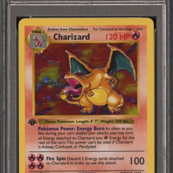 1999 pokemon game #4 charizard holo 1st edition