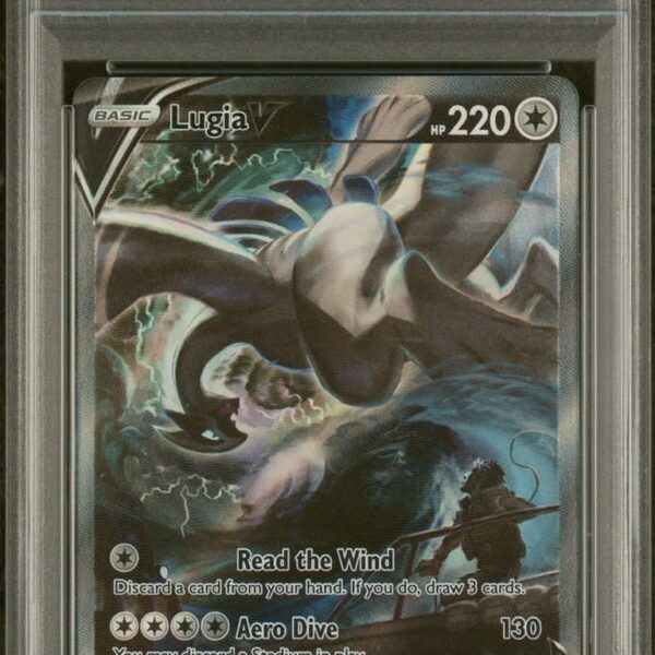 2022 pokemon sword & shield silver tempest #186 fa/lugia v silver tempest