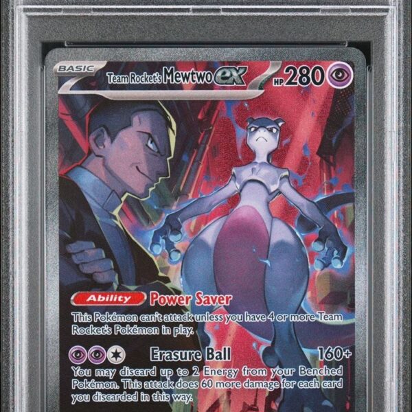 2025 pokemon dri en destined rivals #231 rocket's mewtwo ex special illustration rare